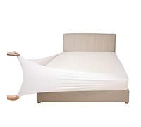 Mrs Awesome Housse de sommier tapissier en Jersey Extensible, Alternative à Un Tour de lit, Ultra Doux et Infroissable, lit Double/Double XL, Blanc