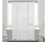 Mrs Awesome Rideau de Douche avec aimants, 183 x 183 cm, en Plastique PEVA givré, léger et imperméable, 183 x 183 cm, givré