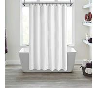 Mrs Awesome - Rideau de Douche Transparent avec 3 aimants, en Plastique Souple et Robuste de qualité supérieure, pour Salle de Bain, léger et imperméable, 183 x 183 cm, Blanc