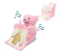 Mrs. Babble Bear - Ours en Peluche, Doudou Peluche Interactive, Jouet Animal pour Bebe, Jouet Bebe 1 an, Jeux de Cache-Cache, Très Doux, Parlant
