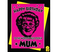 Mrs Browns C810 Carte d'anniversaire pour garçon Inscription en anglais « To The World's Best Fecking Mum »