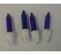 MRS CHRISTMAS 4 Blue Push in Spare Bulbs with One Prong for Star Curtain Lights (SB138)