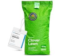 MRS Clover Lawn : Semences de gazon avec micro-trèfle - 15 kg pour 750 m² - Pelouse luxuriante et durable - Résistante à la sécheresse - Peu d’entretien - Idéale pour les zones ombragées