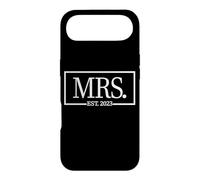 Mrs. Est. 2023 Couple marié épouse, Mari, Mr Wedding Mrs. Coque pour iPhone Air