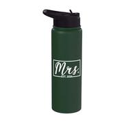 Mrs. Est. 2026, couple marié, épouse, mari, mariage, Mr, Mrs Stainless Steel Insulated Water Bottle