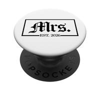 Mrs. Est. 2026 Femme Mari Marié Couple, Mariage Mr Mrs PopSockets PopGrip Adhésif