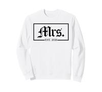 Mrs. Est. 2026 Femme Mari Marié Couple, Mariage Mr Mrs Sweatshirt