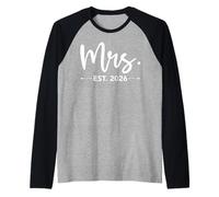 Mrs. Est. 2026 Just Married Promoted to Mr and Mrs Matching Manche Raglan