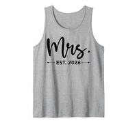 Mrs. Est. 2026 Just Married Promu à Mr and Mrs Matching Débardeur