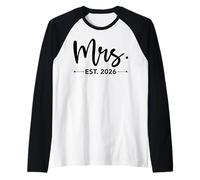 Mrs. Est. 2026 Just Married Promu à Mr and Mrs Matching Manche Raglan