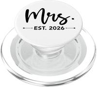 Mrs. Est. 2026 Just Married Promu à Mr and Mrs Matching PopSockets PopGrip pour MagSafe