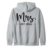 Mrs. Est. 2026 Just Married Promu à Mr and Mrs Matching Sweat à Capuche