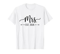 Mrs Est 2026 Just Married Promu à Mr and Mrs Wedding T-Shirt