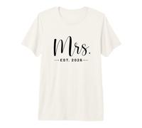 Mrs. Est. 2026 Just Married Promu à Mr and Mrs Wedding T-Shirt Haut de Gamme