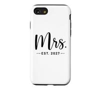 Mrs. Est. 2027 Just Married Promu à Mr and Mrs Wedding Coque pour iPhone SE (2020) / 7/8