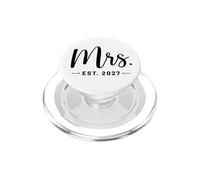 Mrs. Est. 2027 Just Married Promu à Mr and Mrs Wedding PopSockets PopGrip pour MagSafe