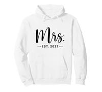 Mrs. Est. 2027 Just Married Promu à Mr and Mrs Wedding Sweat à Capuche