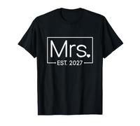 Mrs. Est. 2027 Just Married Promu à Mr and Mrs Wedding T-Shirt