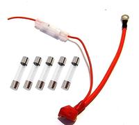 MRS - Faisceau de câble de batterie positif pour 50 cc, 70 cc, 90 cc, 110 cc, 125 cc, 150 cc, 200 cc, 250 cc, quad, scooter, scooter, cyclomoteur + 5 fusibles en verre de 1,5 A