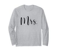 Mrs. Just Married promu à Mr and Mrs Wedding Manche Longue