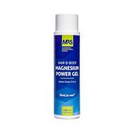 MRS Magnesium Power Gel 2-en-1 Gel Douche Cheveux & Corps avec 8% Chlorure de Magnésium, Aloe Vera et Panthénol - Nettoyant quotidien rafraîchissant pour mode de vie actif - 250 ml