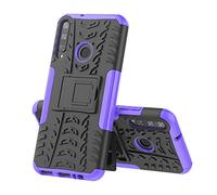 MRSTER Huawei P40 Lite E Coque - Etui Housse Robuste Protection de Double Couche d'Armure Lourde Antichoc Housse avec Béquille pour Huawei P40 Lite E / Y7p. Hyun Purple