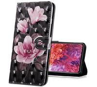 MRSTER Xiaomi Redmi Note 7 Étui à Rabat 3D Désign Portefeuille Housse [Magnétique] [Fonction Stand] [Porte Carte] PU Cuir Protection Coque pour Xiaomi Redmi Note 7 BX 3D - Pink Camellia