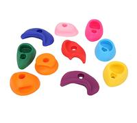 MRSTORY 10pcs L'Escalade Contient une Grande Escalade Multicolore de Roche Contient de Grandes Poignées de Paroi Rocheuse pour les Murs D'escalade Extérieurs Intérieurs en (Packs de taille moyenne 10)