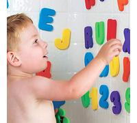 MRSTORY 36pcs a à z Lettres et 0 à 9 Numéros Mousse Mousse de Bain Flottant Baignoires Autocollants en Tout-Petits Toys éducatifs pour Enfants (comme indiqué)