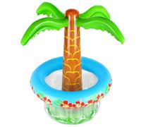 MRSTORY Filoteur de Palmier Gonflable pour la Fête de la Piscine à Plage, Forme de Seau de Glace de Noix de Coco Amusante pour les Divertissements d'été (Vert)