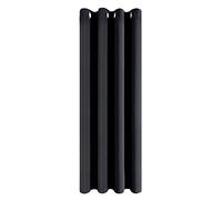 MRTREES Rideau Noir Occultant 140x240 CM Thermique Isolant Anti Froid et Chaleur Tissu Épais Décoratif Porte Entrée Rideau Opaque Occultant Anti UV Phonique à Oeillets pour Chambre Salon, 1 Pc