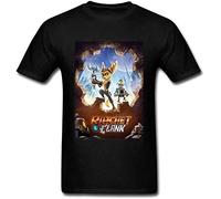 MRUDM Men T Shirt Ratchet and Clank Design Causal s Funny t-Shirt Novelty Tshirt