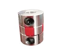 MRVAKDYDI Accouplements Flexibles pour Moteur, Moteur Pas à Pas à couplage Flexible Plum, Manchon de mâchoire en Aluminium D25xL30mm, Plusieurs Tailles(10mm x 12mm)