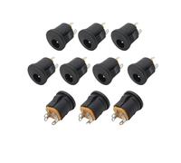 MRVAKDYDI Adaptateur Jack Plug Converter, Lot de 10 connecteurs d'alimentation CC à Montage sur Panneau CC 5,5 x 2,1 mm(E 10pcs)