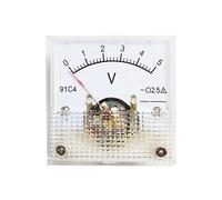 MRVAKDYDI Ampèremètre de Panneau, Voltmètre analogique à Panneau 91C4, pointeur mécanique, Type 3 V-250 V, 45 x 45 mm, Blanc(150V)