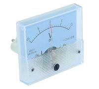 MRVAKDYDI Ampèremètre de Panneau, Voltmètre analogique à pointeur 85C1-V, bidirectionnel, Blanc, tensions Multiples(3V -0-3V)