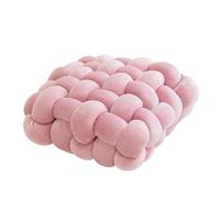 MRVAKDYDI Coussin Knot Ball, Oreiller noué tissé à la Main, for canapé, Chaise, Coussin de Taille, Multicolore, 30x33cm, 40x42cm(Pink,30x33cm)