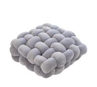 MRVAKDYDI Coussin Knot Ball, Oreiller noué tissé à la Main, for canapé, Chaise, Coussin de Taille, Multicolore, 30x33cm, 40x42cm(Grey,40x42cm)