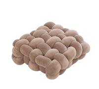 MRVAKDYDI Coussin Knot Ball, Oreiller noué tissé à la Main, for canapé, Chaise, Coussin de Taille, Multicolore, 30x33cm, 40x42cm(Khaki,30x33cm)