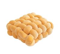 MRVAKDYDI Coussin Knot Ball, Oreiller noué tissé à la Main, for canapé, Chaise, Coussin de Taille, Multicolore, 30x33cm, 40x42cm(Orange,40x42cm)