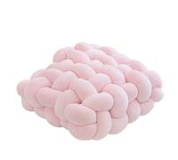 MRVAKDYDI Coussin Knot Ball, Oreiller noué tissé à la Main, for canapé, Chaise, Coussin de Taille, Multicolore, 30x33cm, 40x42cm(Light Pink,40x42cm)