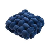 MRVAKDYDI Coussin Knot Ball, Oreiller noué tissé à la Main, for canapé, Chaise, Coussin de Taille, Multicolore, 30x33cm, 40x42cm(Dark Blue,30x33cm)