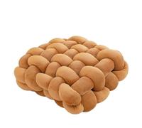 MRVAKDYDI Coussin Knot Ball, Oreiller noué tissé à la Main, for canapé, Chaise, Coussin de Taille, Multicolore, 30x33cm, 40x42cm(Camel,40x42cm)