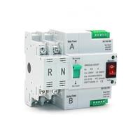 MRVAKDYDI Dual Power Automatic Transfer Switch, Commutateur de Transfert Automatique Double ATS SMGQ263 110 V/230 V 16 A-63 A, Montage sur Rail 35 mm, Usage Domestique(AC220V 32A)