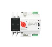 MRVAKDYDI Dual Power Automatic Transfer Switch, Commutateur de Transfert Manuel Automatique Double Alimentation TOQ5, Montage sur Rail DIN, 2 pôles, 63 A, 100 A, 125 A, 110 V, 220 V(63a,110V)