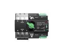 MRVAKDYDI Dual Power Automatic Transfer Switch, Mini commutateur de Transfert Automatique Double Alimentation, Montage sur Rail DIN TOQ7 PV 2P 3P 4P 63A-125A 220V-230V(125a,2P L N 220V-230V)