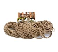 MRVAKDYDI Ficelle de Jute Ficelle de Jute, Corde de Jute tressée en Chanvre, 5 mm/10 mm, 10 mètres, Fil de Lin Naturel, matériel de Bricolage(5mm)