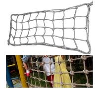 MRVAKDYDI Filets en Corde de Jute et de Chanvre, Filet d'escalade en Polyamide, épaisseur de Corde: 6mm, diamètre de la Grille: 20cm, Plusieurs Tailles Disponibles.(3.3x6.6ft)