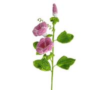 MRVAKDYDI Fleur Artificielle tricotée à la Main, Knitted Artificial Morning Glory Flower Bouquet Multicolor 41cm Height(7)