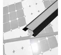 MRVAKDYDI Kit de goulottes pour câbles, Goulotte de Câble INOX Autocollante 100cm Multicolore 20-100mm 2 Pcs(Black,W 80 MM)